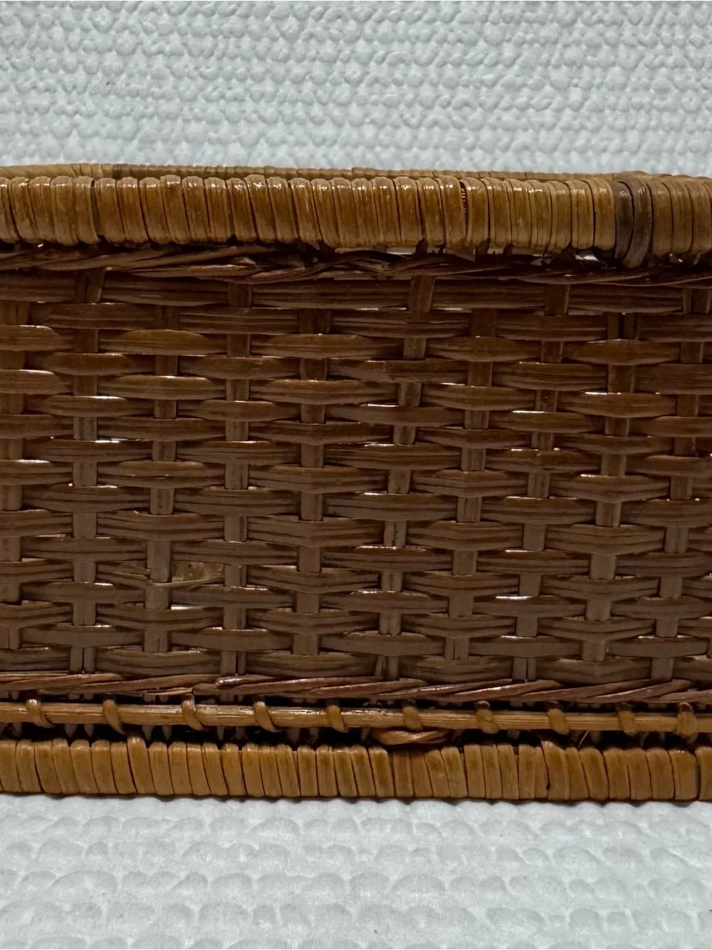 I’m vintage Brown Woven Storage Basket - Home Accents square 6 x6
